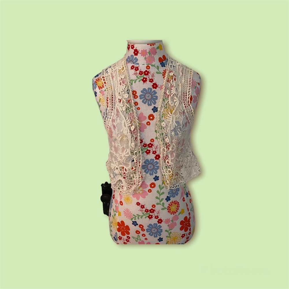 Crochet Lace Vest
